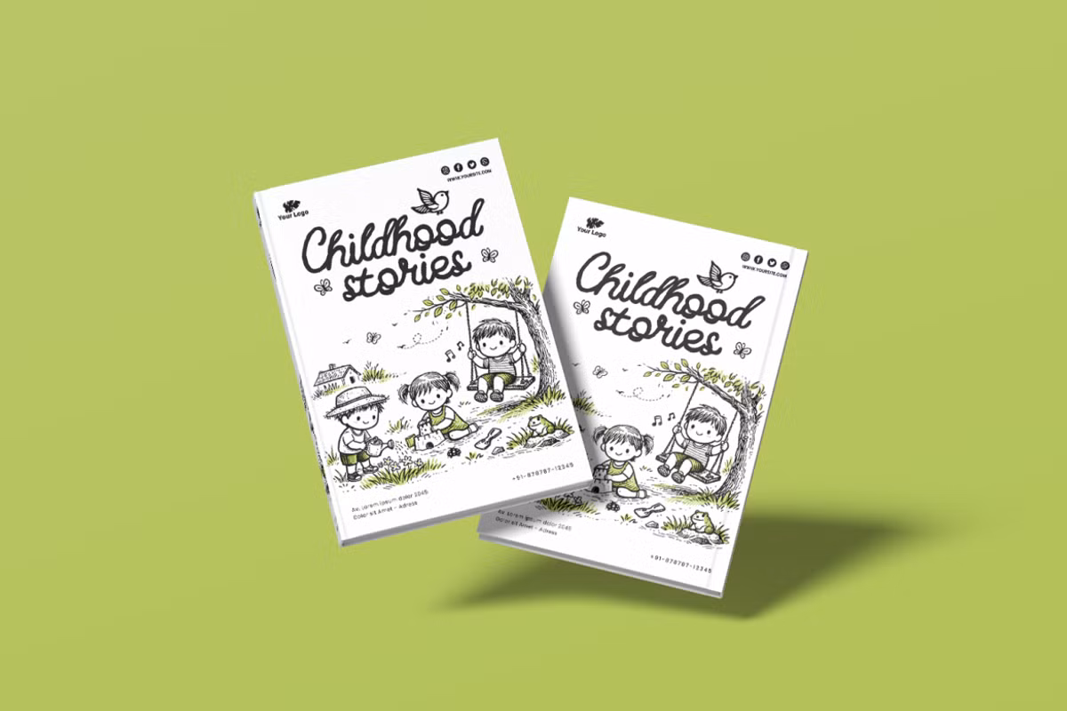 Examples of use cases for Floweey Doodle font