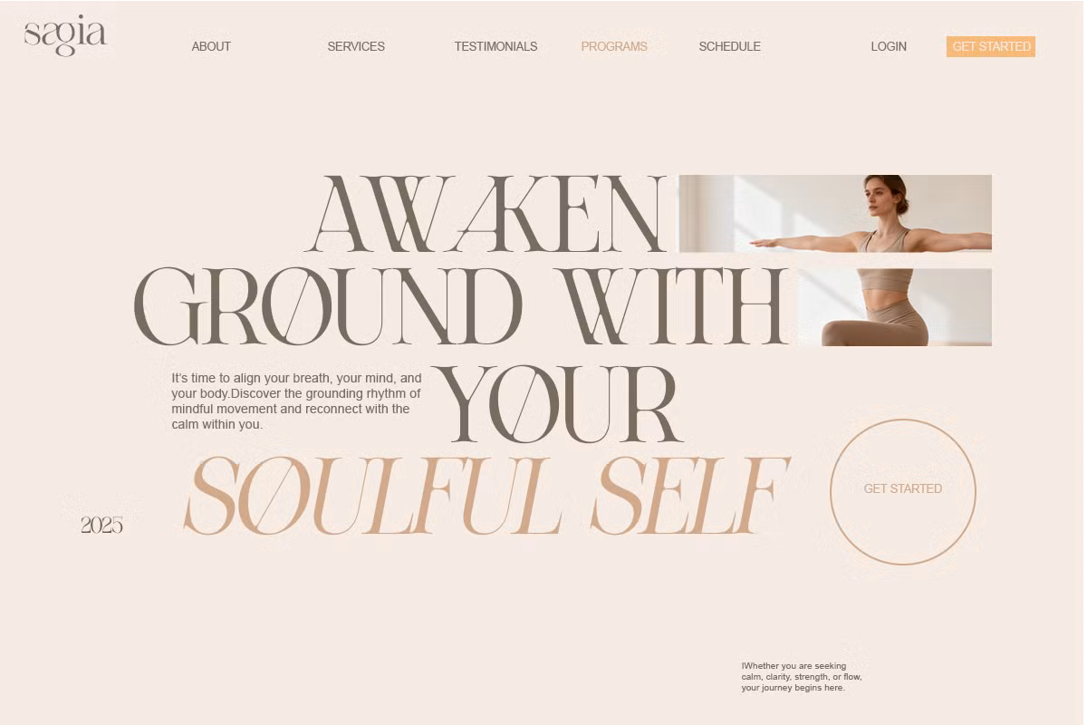 Elegant serif typeface example