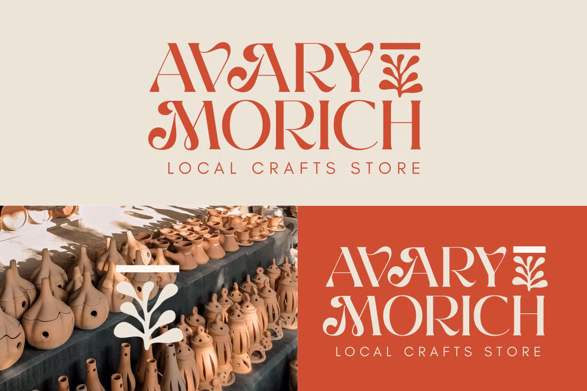 Detailed view of Milky Noire font features