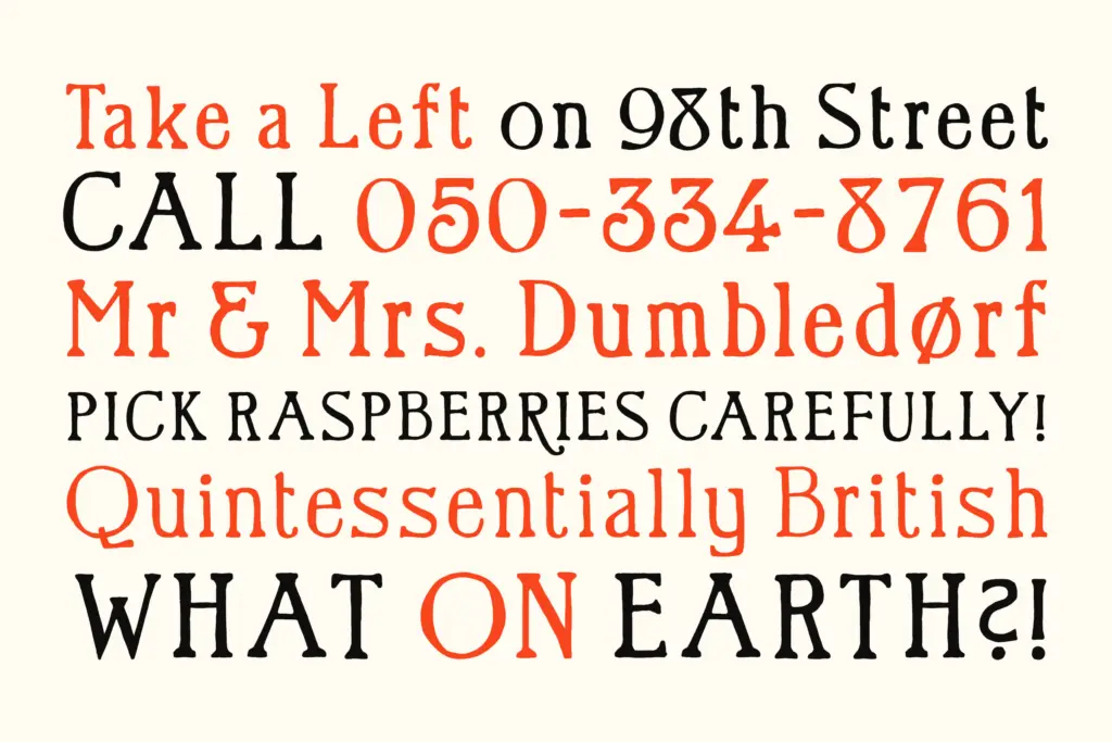 Quarterly specimen — Design style