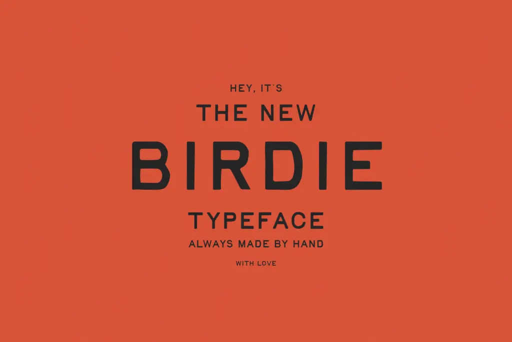 Birdie specimen — Design style