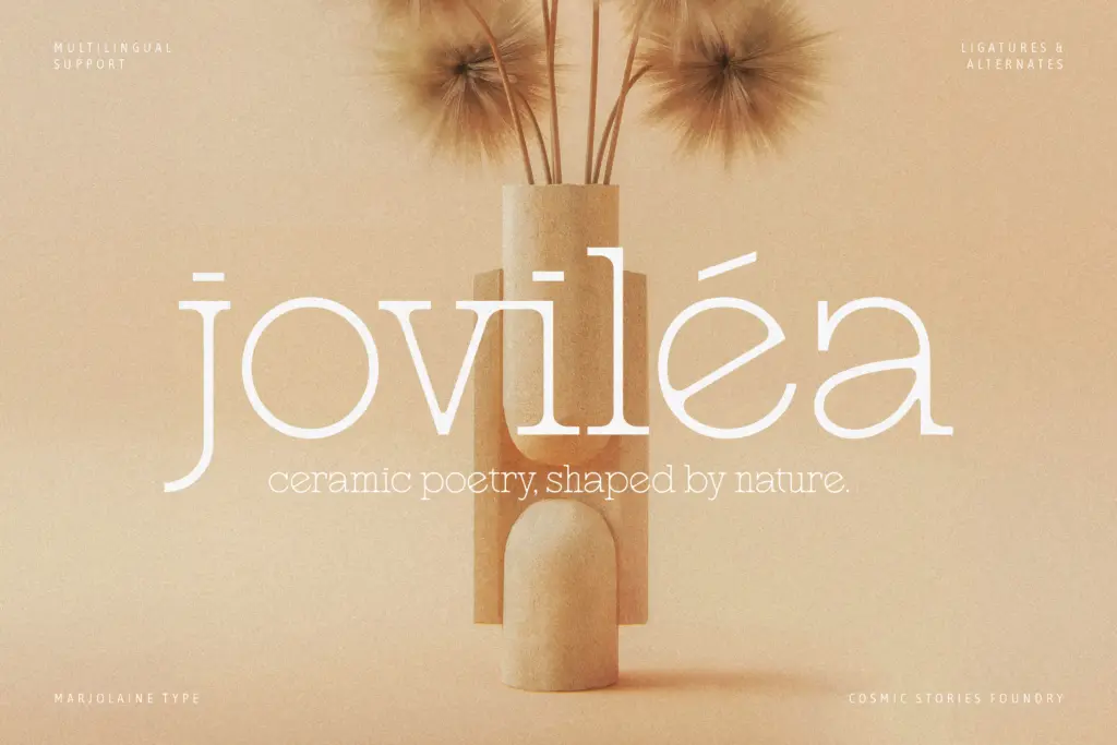 Marjolaine specimen — Design style