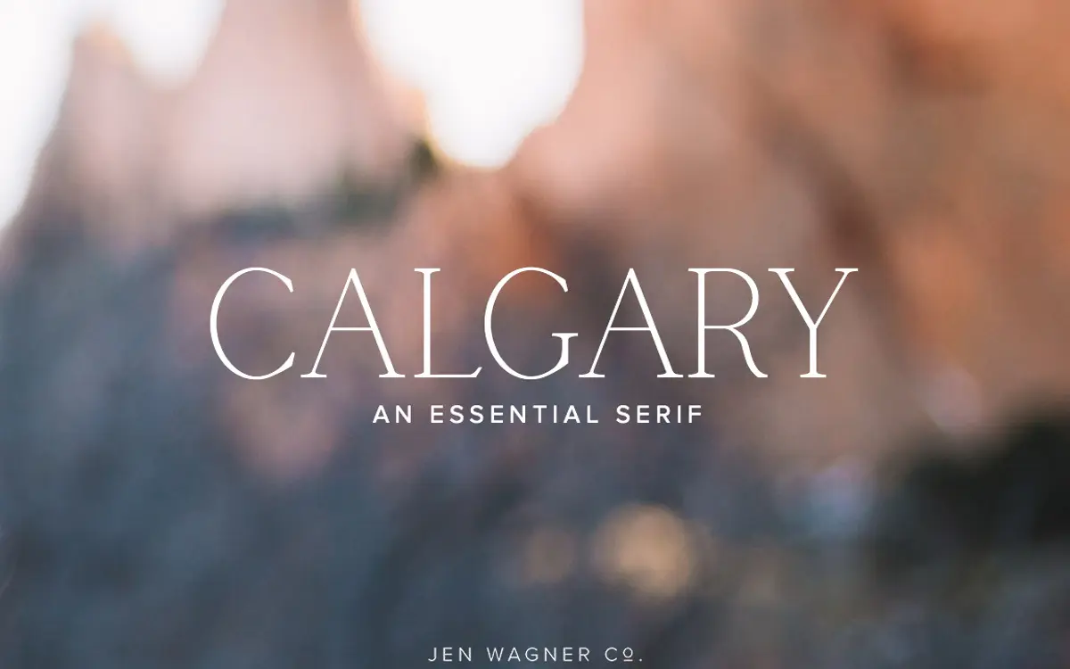 Calgary: A Narrow Serif for Clean, Understated Branding