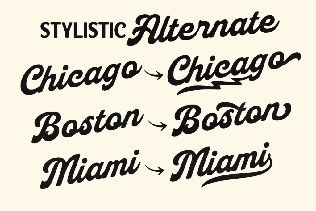 Midruns specimen — Design style