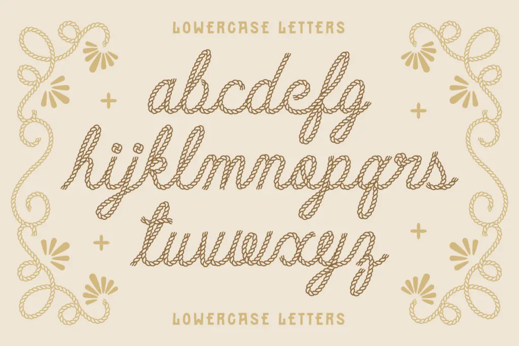Desert Rope specimen — Design style