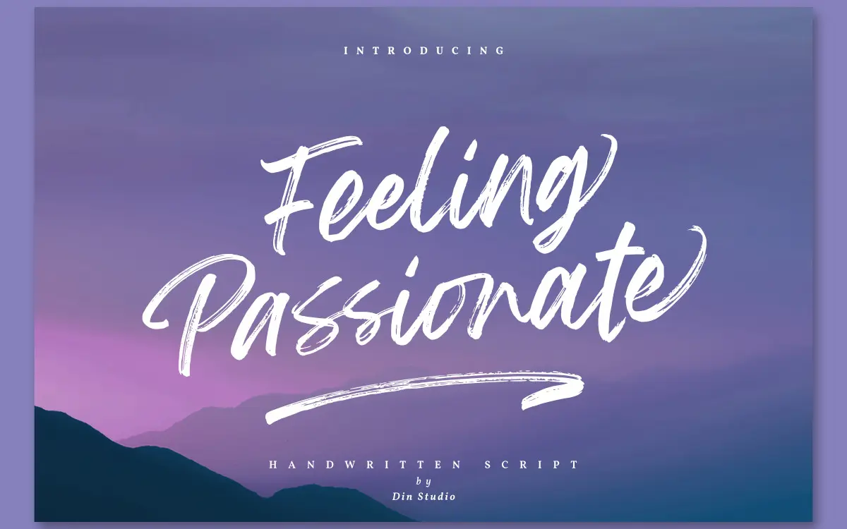 Feeling Passionate: a brush script with enough alternates to earn its keep