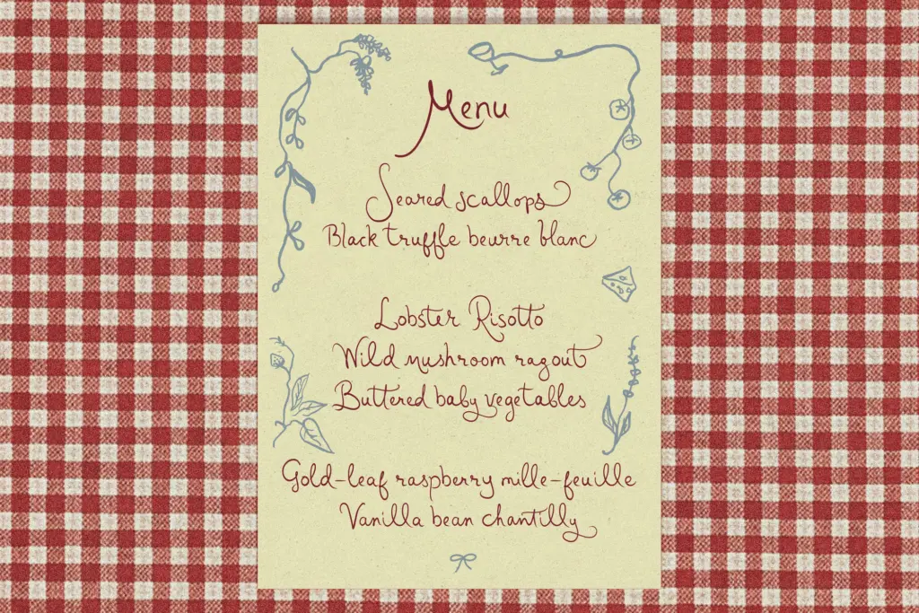 Gerald and Margaret specimen — Design style