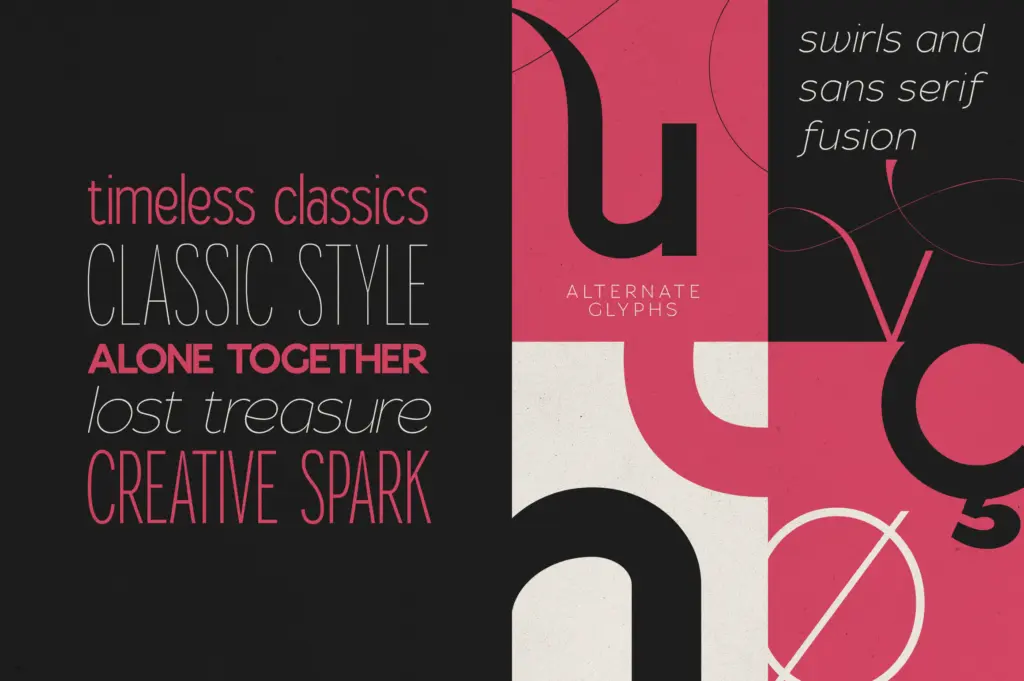 Gorga Sans specimen — Design style