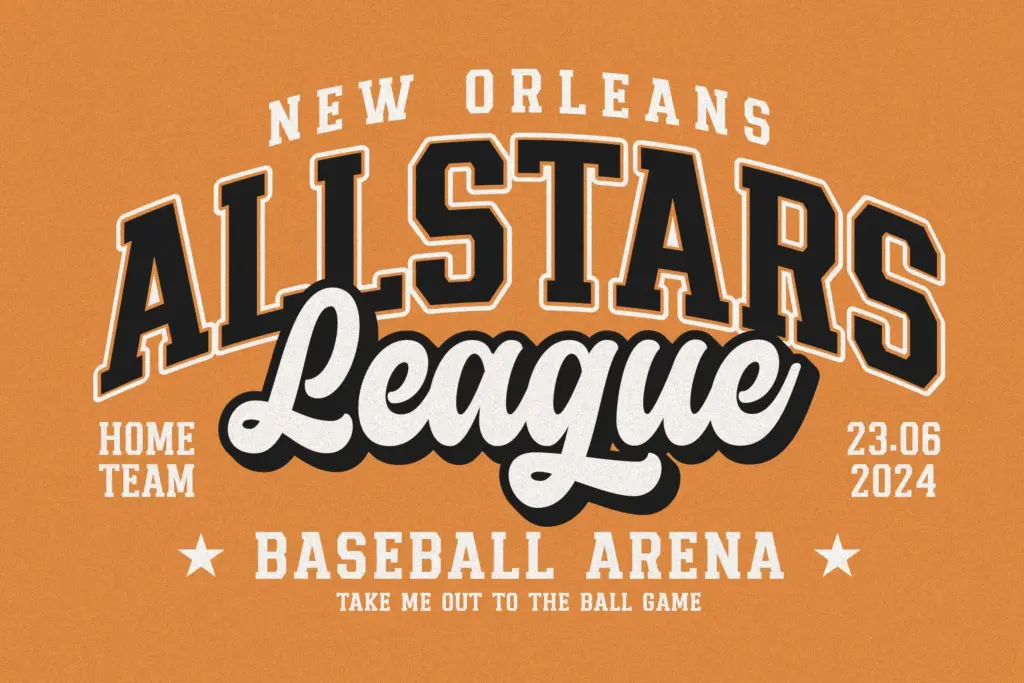 Chicago Athlete specimen — Design style