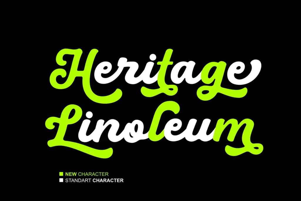 Black specimen — Character set and features