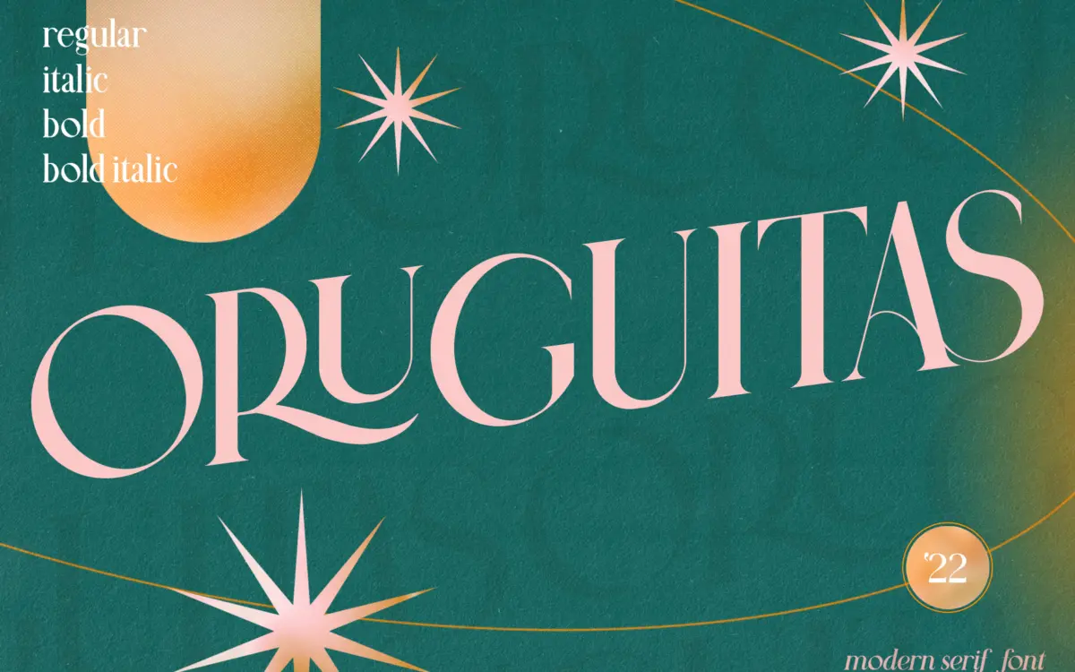 Oruguitas: A Modern Serif With Ligature Flourishes for Branding
