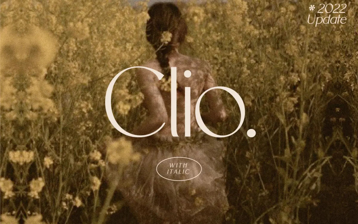 Clio: A Restrained Display Sans for Clean, Elegant Branding