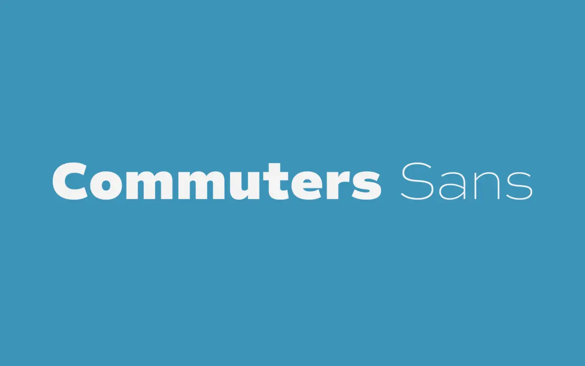 Commuters Sans: a wide, even-tempered grotesque for editorial and branding work