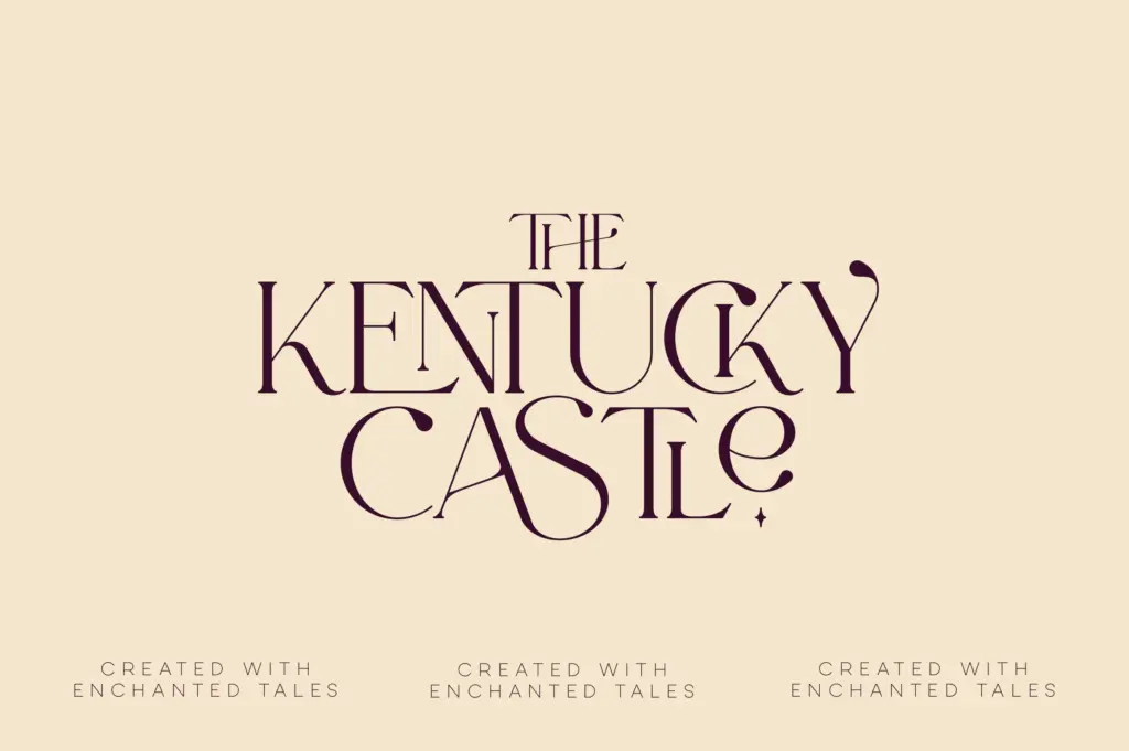 Enchanted Tales specimen — Design style