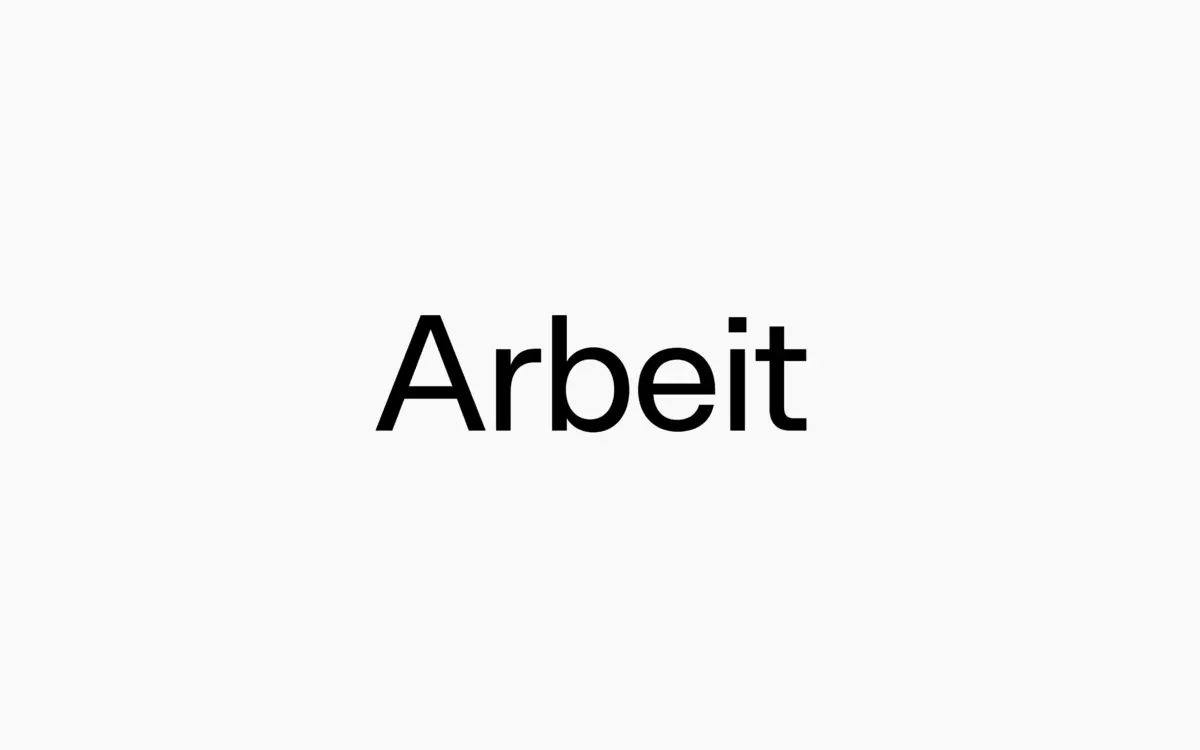 Arbeit: a no-nonsense Neo-Grotesque for corporate and editorial work