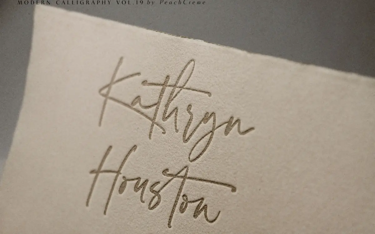 Faustine: a swash-heavy script for feminine branding and invitations
