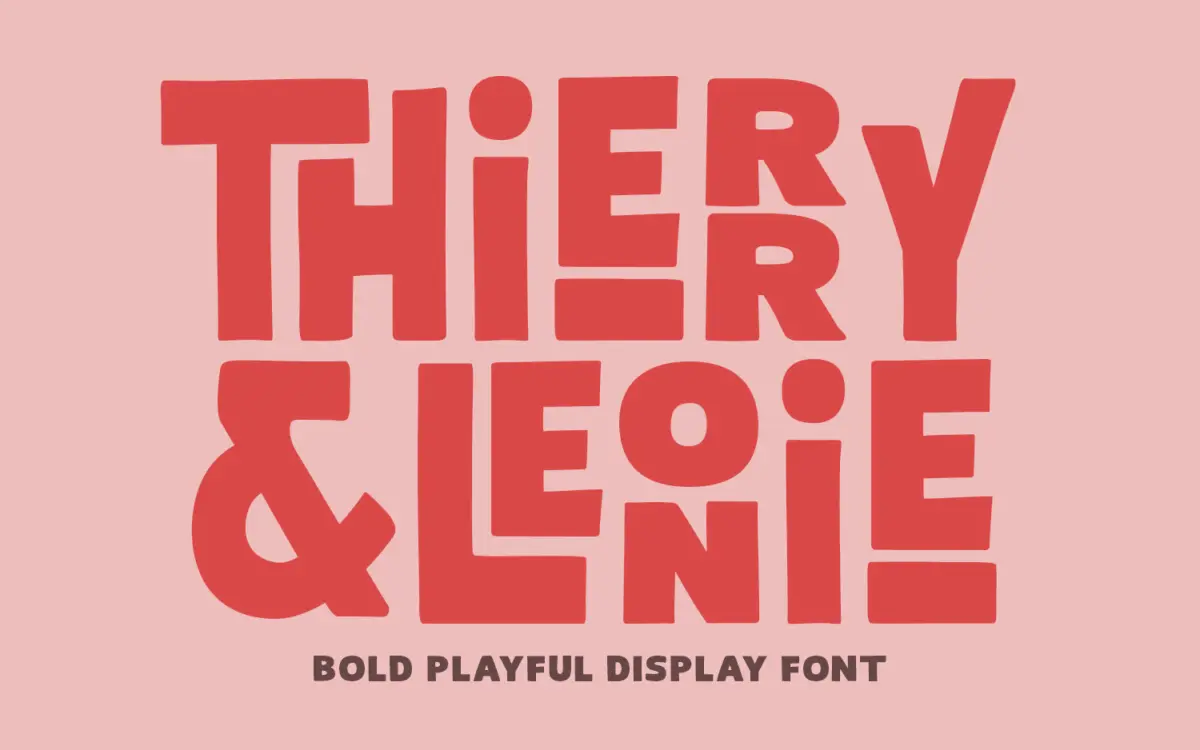 Thierry Leonie: a bold condensed script for playful branding work