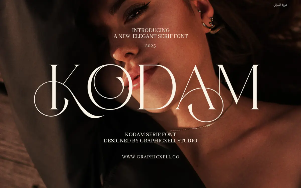 Kodam Stylish Serif: a graceful display serif for upscale branding