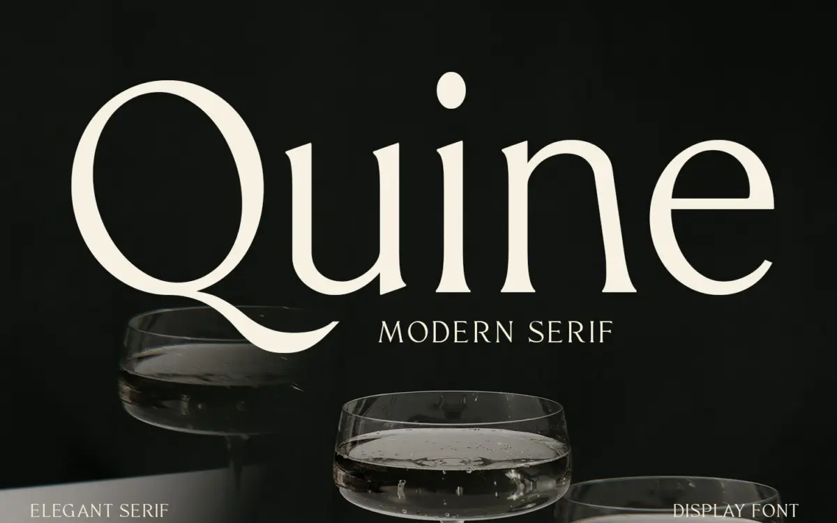 Quine: a high-contrast modern serif for editorial and luxury branding