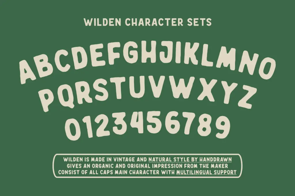 Wilden specimen — Design style