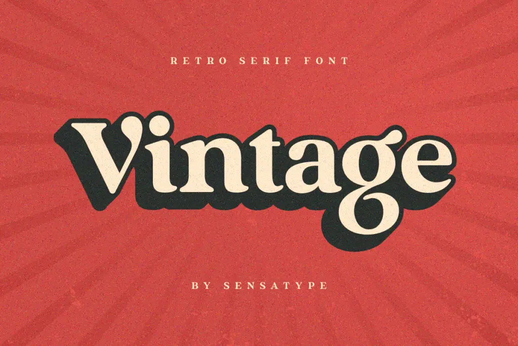 Vintage specimen — Design style