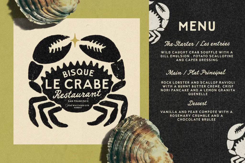 Sanremo Vintage Font Duo specimen — Character set and features