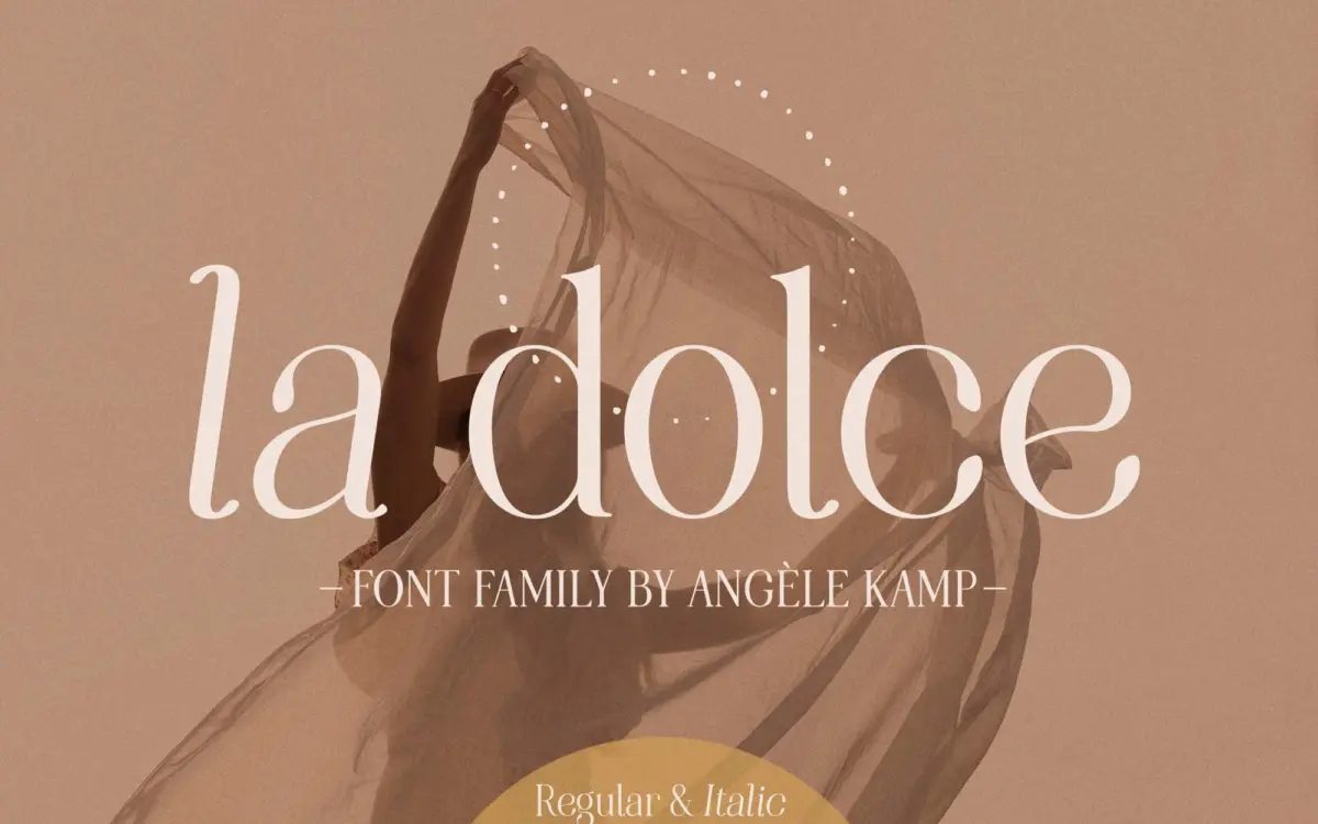 La Dolce: a feminine serif family for wedding and branding work