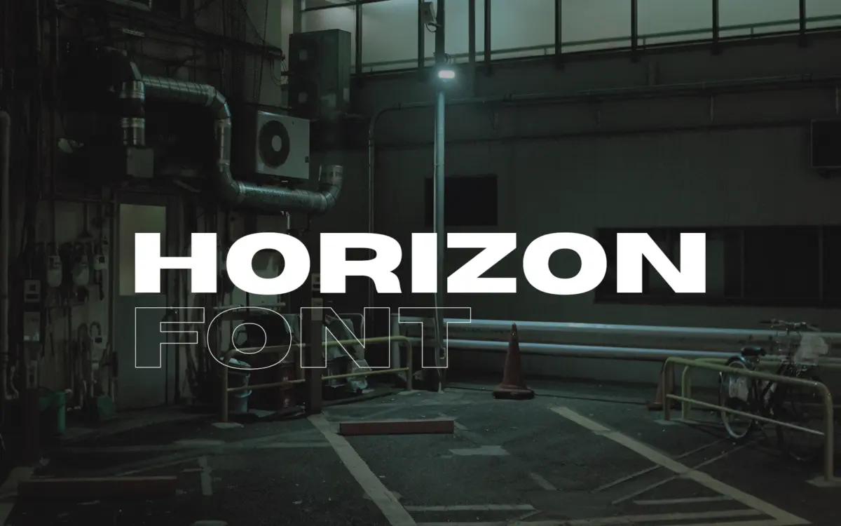Horizon: A Wide, Heavy Sans for Titles That Need to Shout Quietly