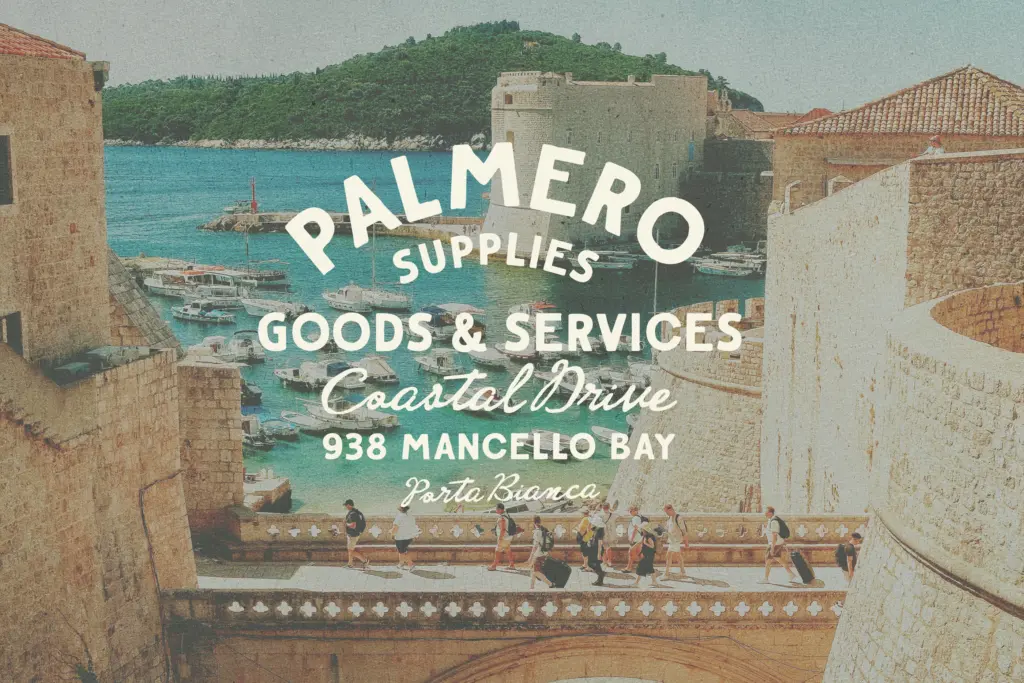 Cantina Riviera specimen — Design style