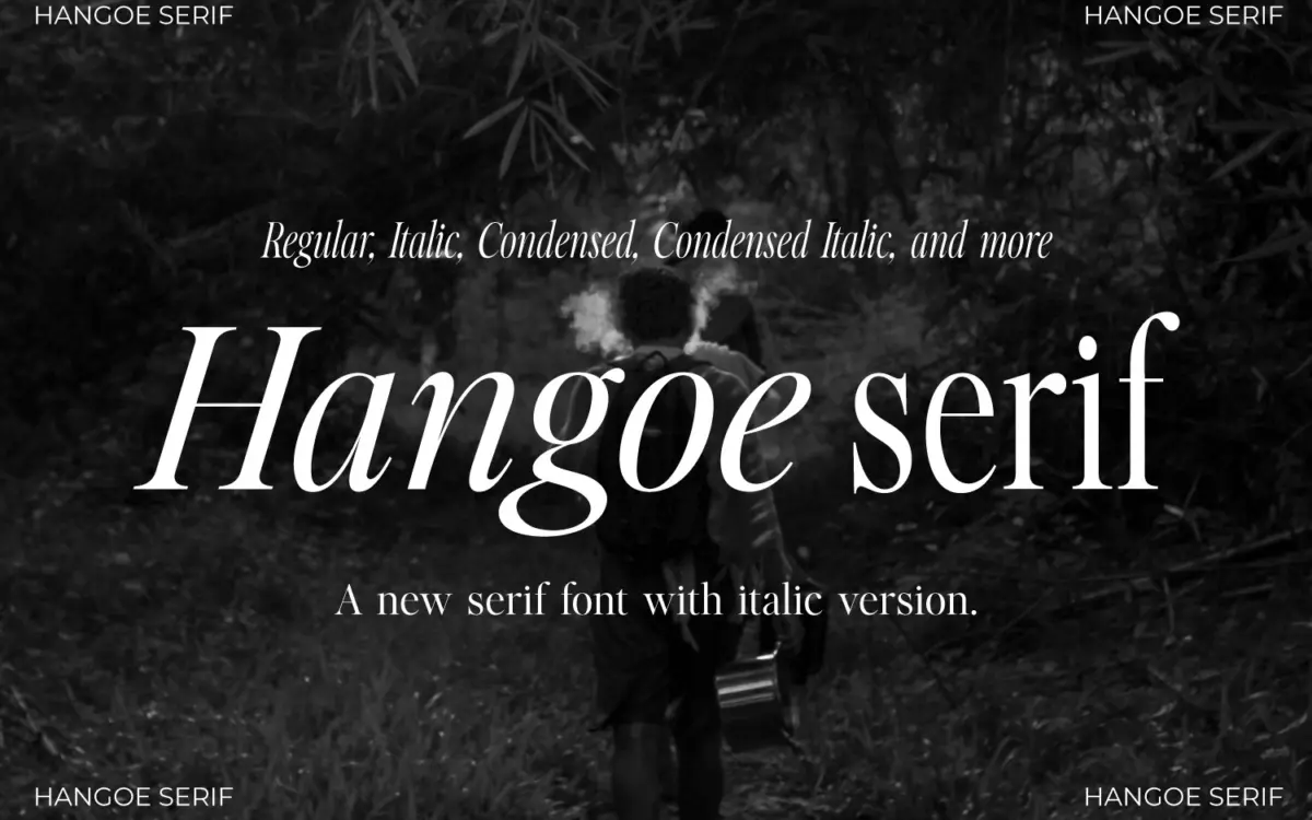 Hangoe: An Eight-Style Serif for Editorial and Branding Work