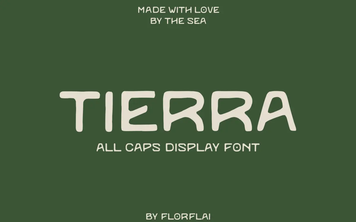 Tierra: a hand-built sans with rough edges for earthy, grounded branding
