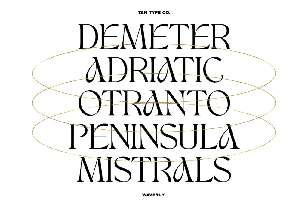 TAN - Waverly specimen — Design style