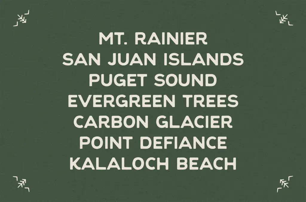 Evergreen specimen — Character set and features