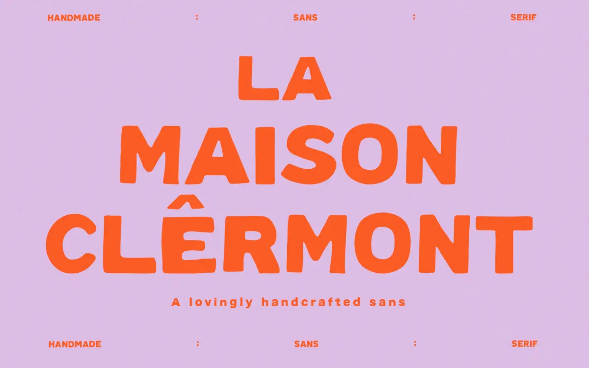 Clermont Bold: a handcrafted sans for artisan branding and packaging