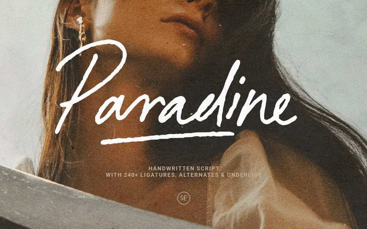 Paradine: a handwritten script for brands that need a personal signature