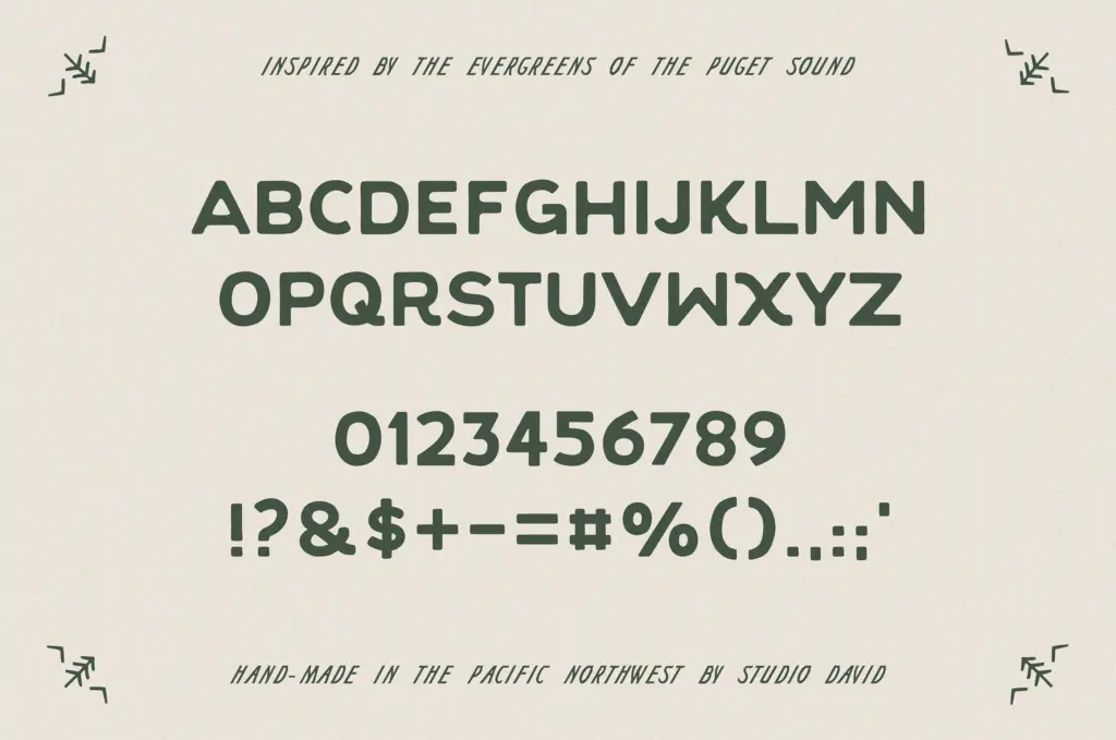 Evergreen specimen — Design style