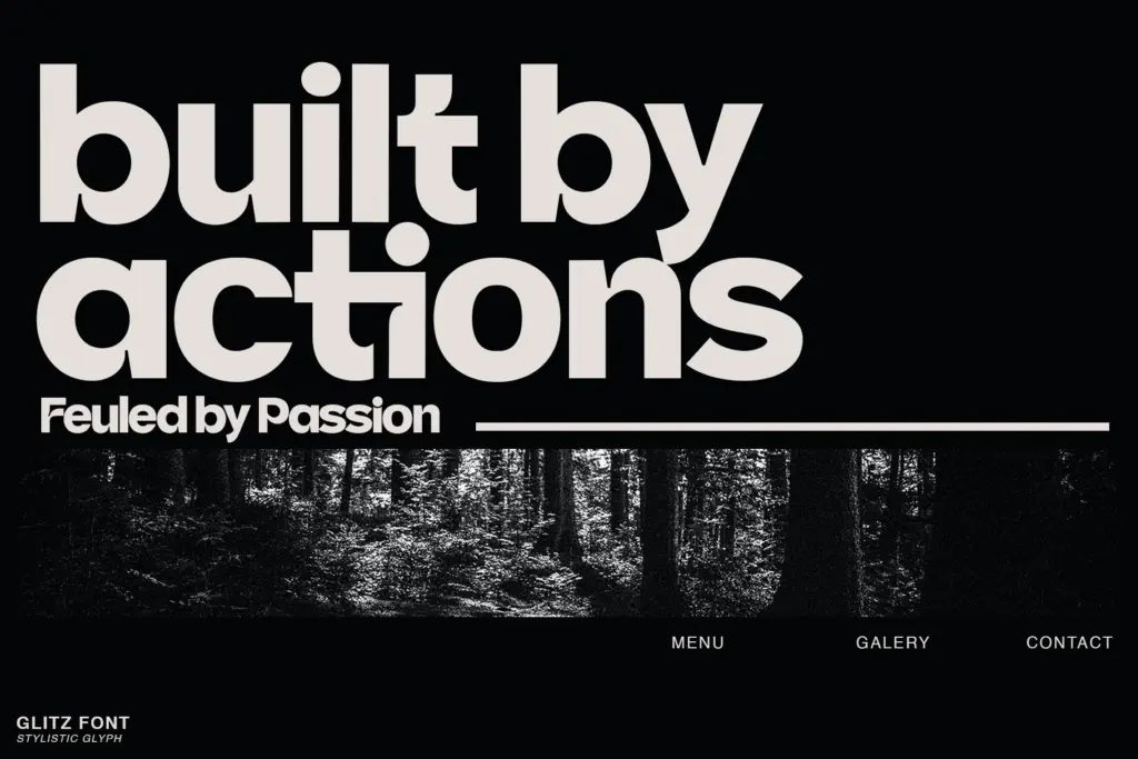 Glitz specimen — Character set and features