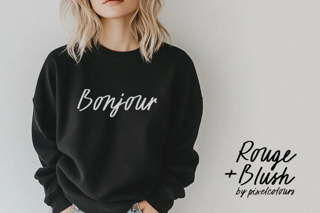 Rouge and Blush specimen — Design style