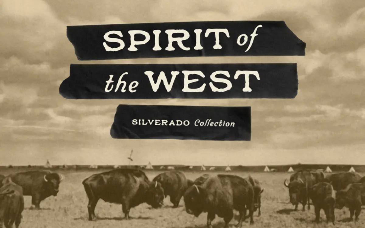 Silverado: a Western slab duo for rustic branding and merch
