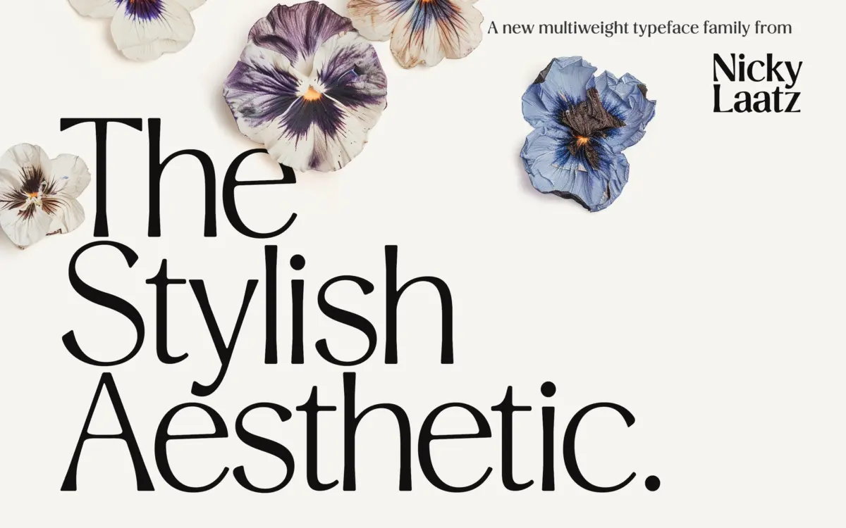 Stylish Aesthetic: a nine-weight sans for editorial and branding work