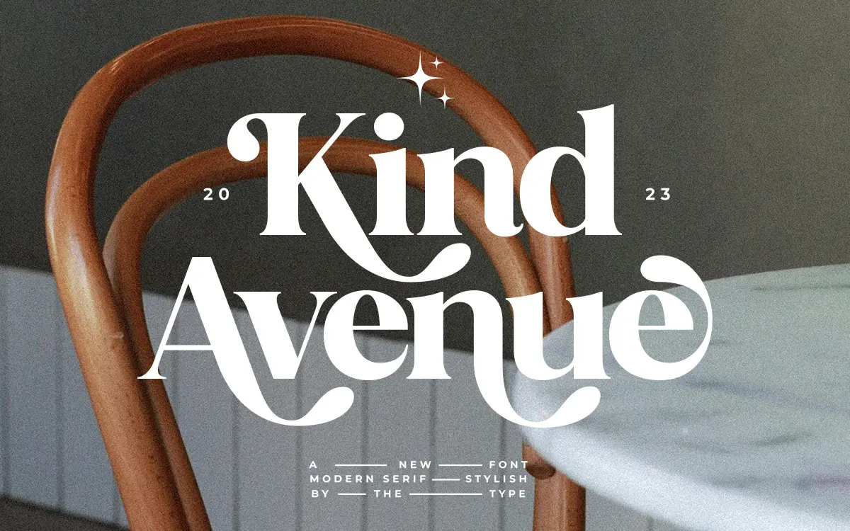 Kind Avenue: A Retro Serif That Toggles Between Conservative and Playful