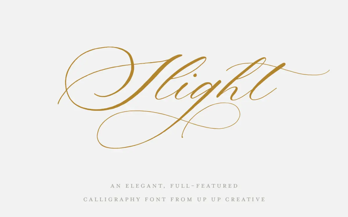 Slight: a heavily slanted hand-lettered script built for layout play