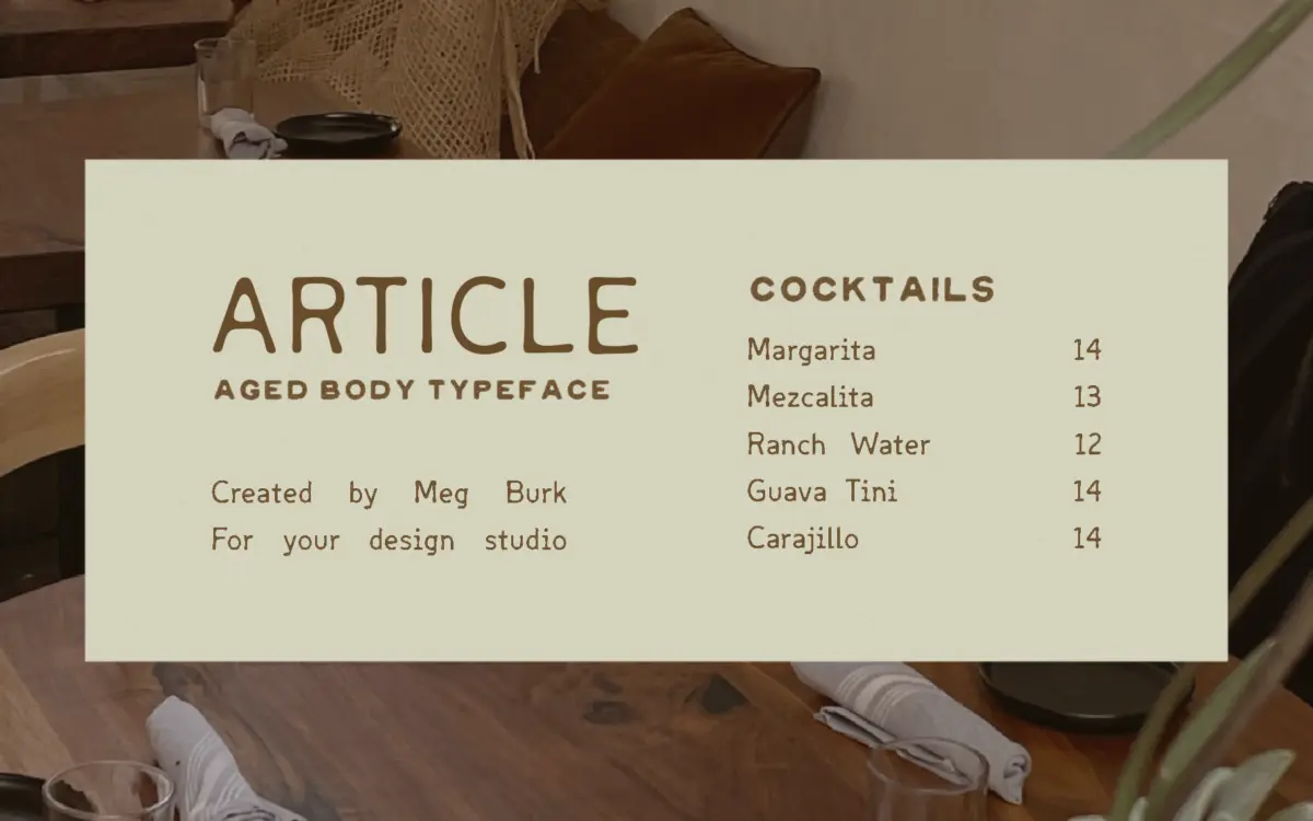 Article: a mono-inspired sans built to sit quietly beside bolder display type