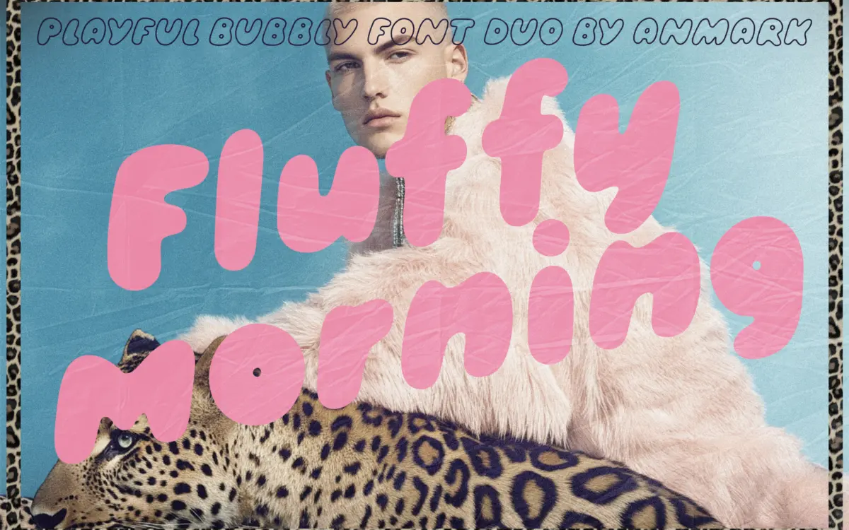 Fluffy Morning: a chunky bubble sans for playful, kid-friendly branding