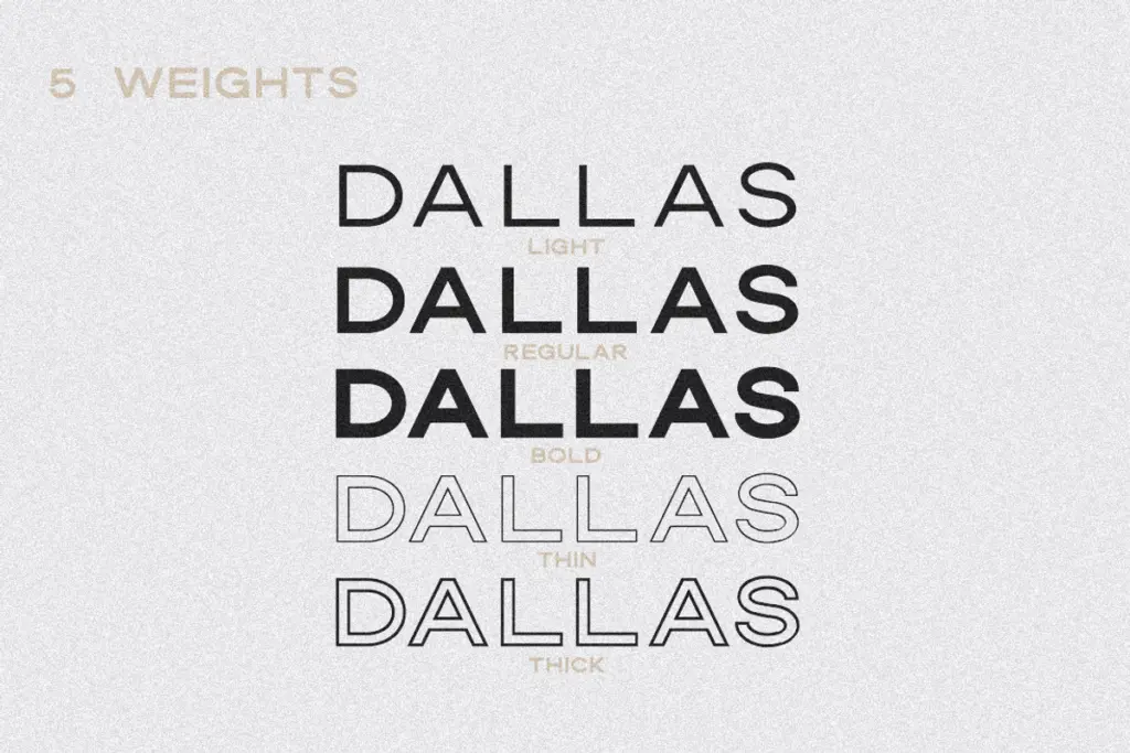 Dallas specimen — Design style