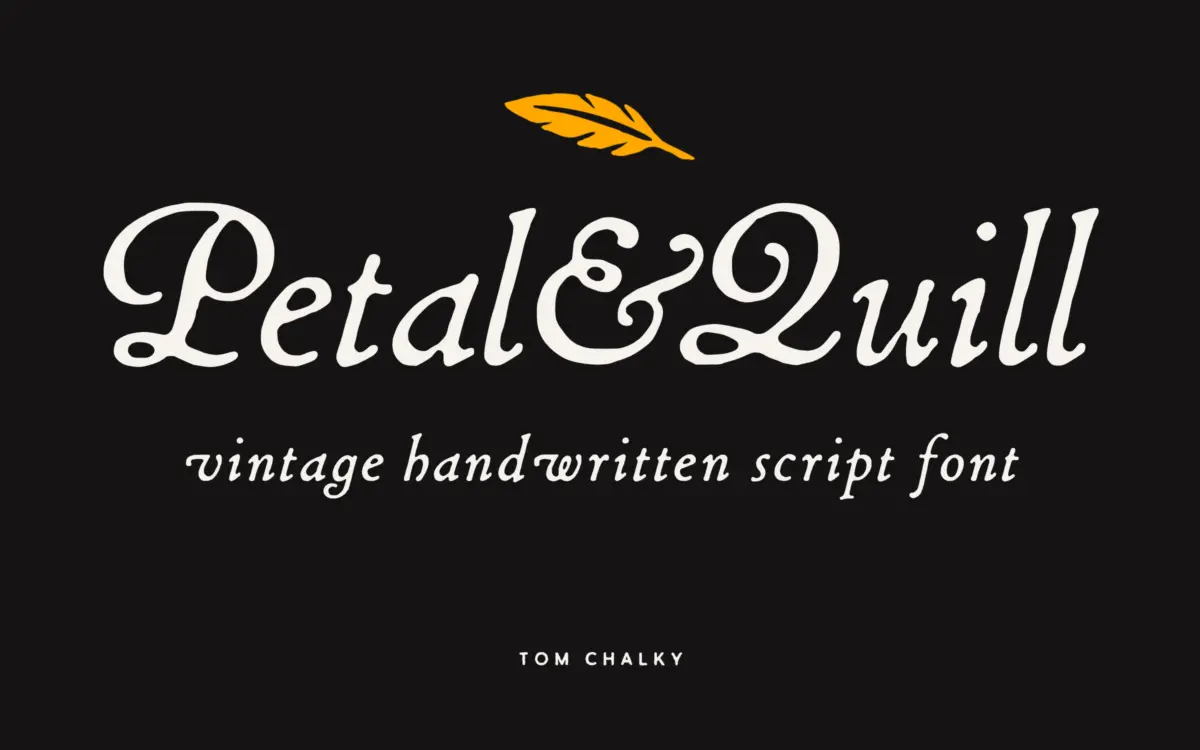 Petal & Quill: a workhorse hand-drawn script for warm, welcoming branding