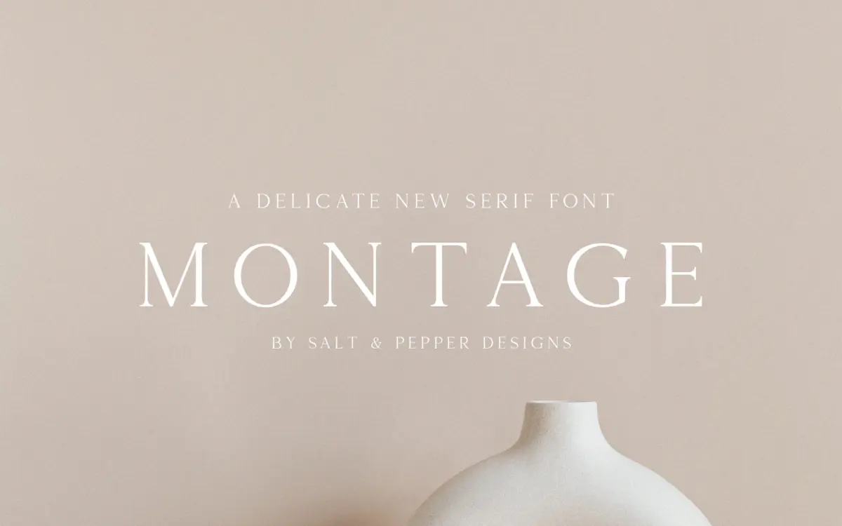 Montage Serif: A Tidy, Formal Serif for Understated Branding