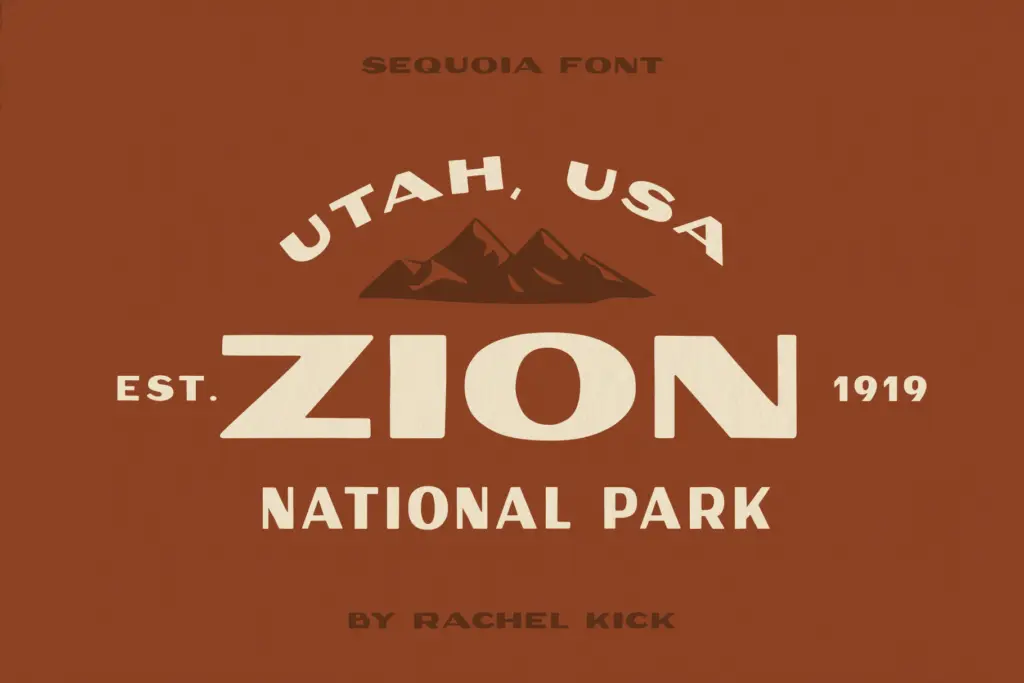 Sequoia Display specimen — Design style