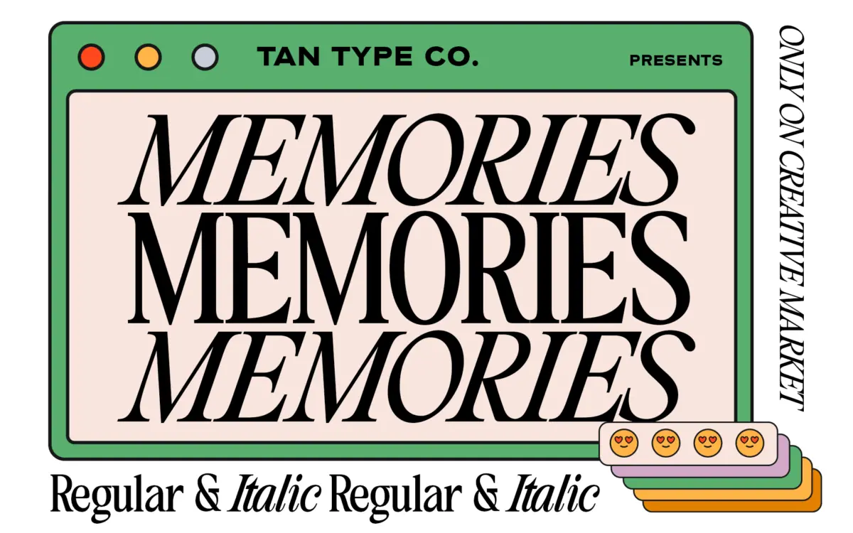 TAN - MEMORIES: A Tight-Kerned Classic Serif for Quiet Editorial Moments