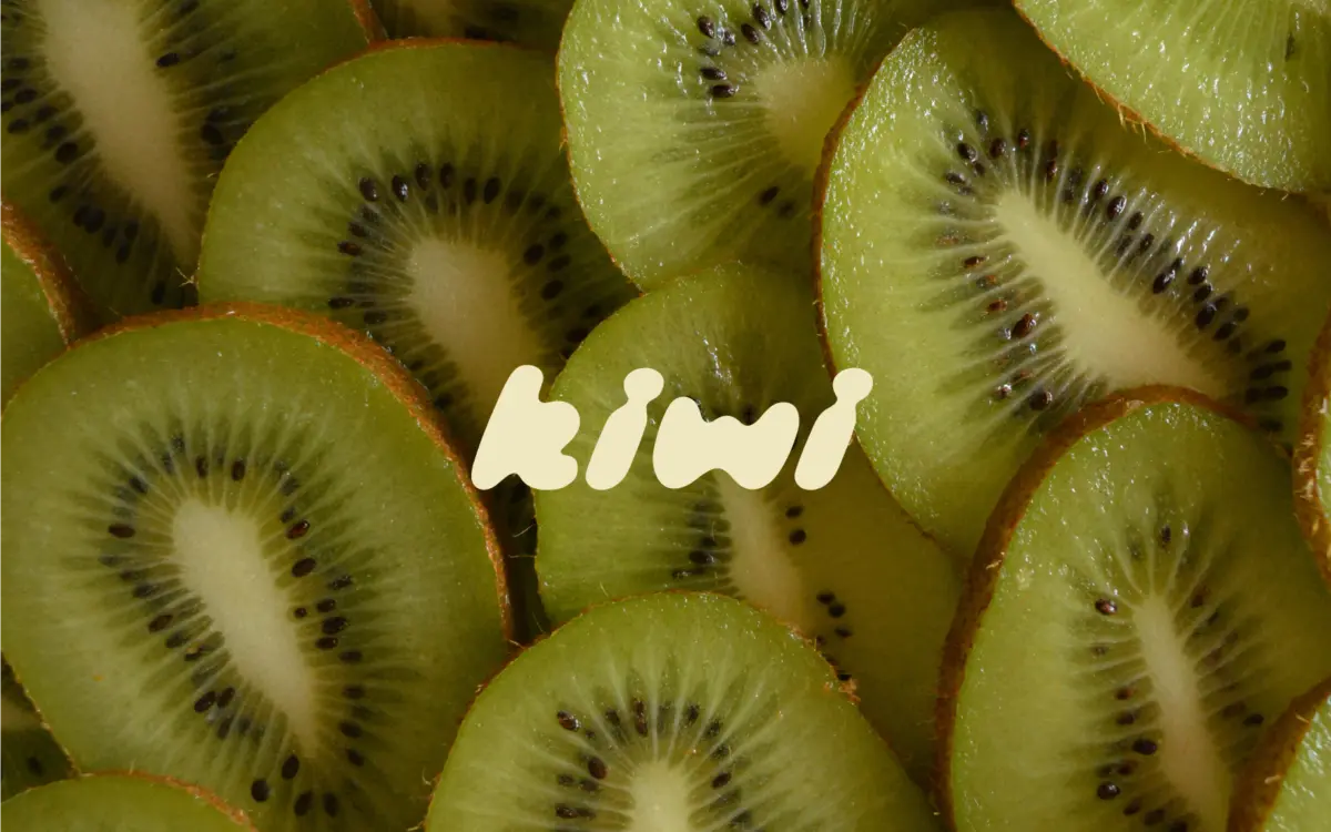 Kiwi Juicy Display: a chunky slanted script for playful, punchy branding